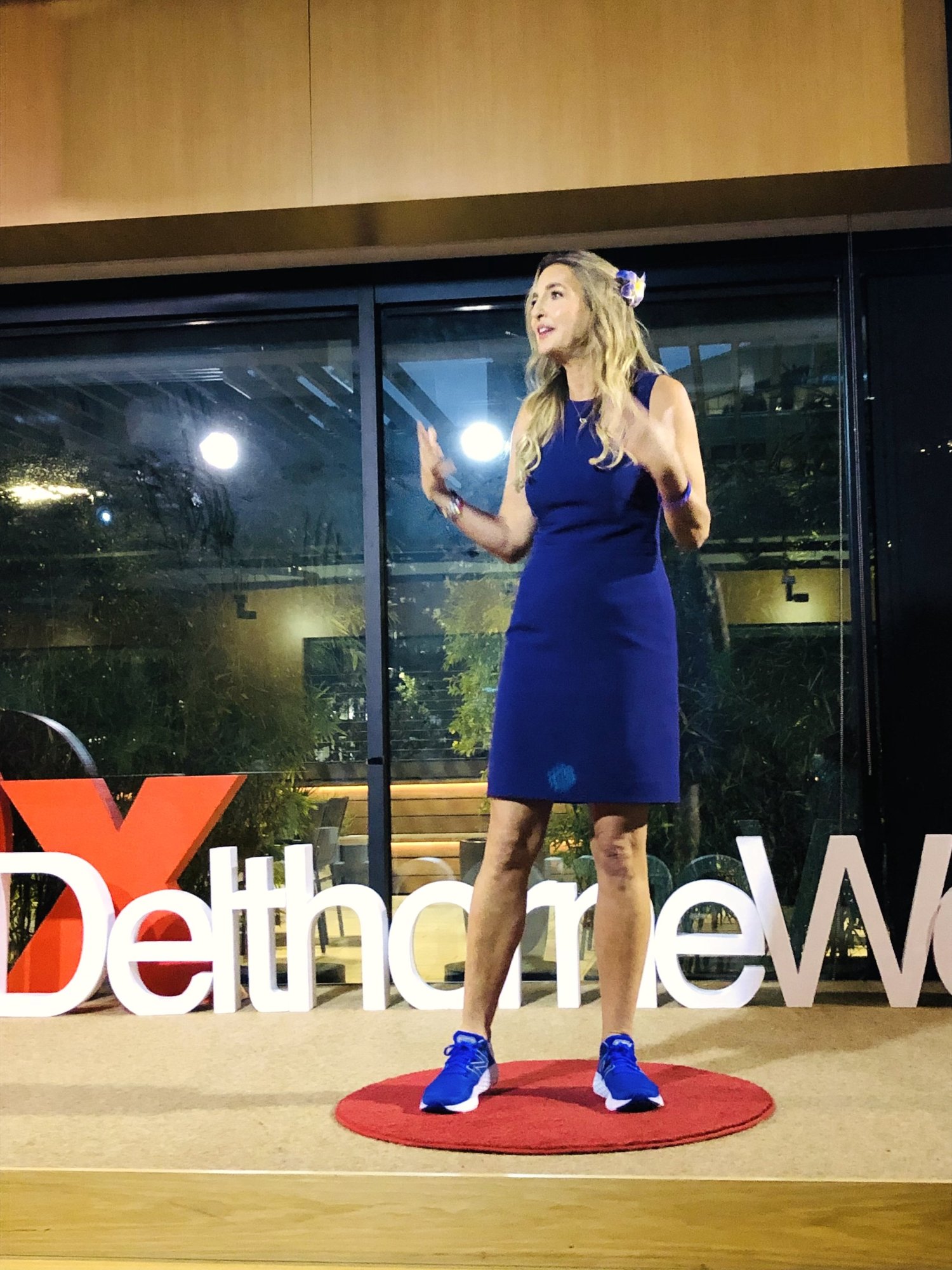 Julie Weiss speaking at TEDx in Los Angeles